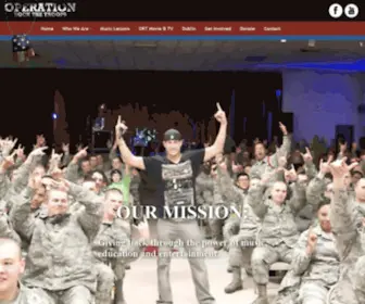 Operationrockthetroops.org(Operation Rock The Troops) Screenshot