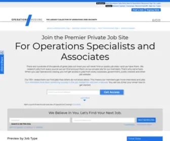 Operationscrossing.com(Operations Jobs) Screenshot