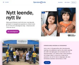 Operationsmile.se(Operation Smile Sverige) Screenshot