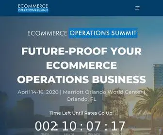 Operationssummit.com(Ecommerce Operations Summit) Screenshot