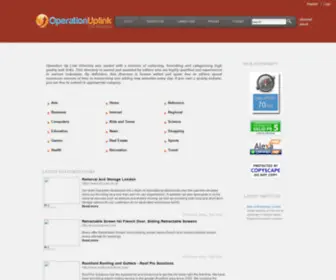 Operationuplink.org(Operation Up Link Directory) Screenshot