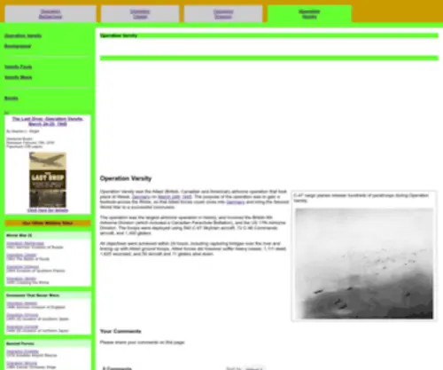 Operationvarsity.com(Articles and information about operation Varsity) Screenshot
