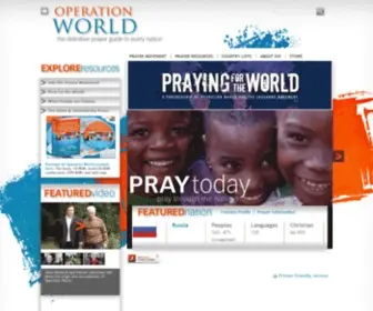 OperationWorld.org(Operation World) Screenshot