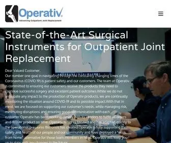 Operativ.com(Surgical Instruments for Outpatient Joint Replacement) Screenshot