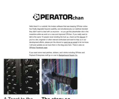 Operatorchan.org(Operatorchan) Screenshot