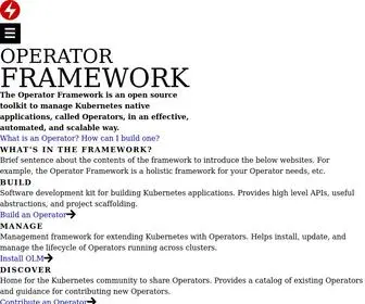 Operatorframework.io(Operator framework) Screenshot