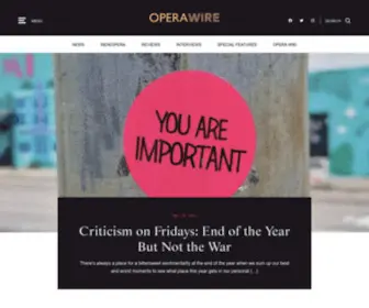 Operawire.com(OperaWire OperaWire Home) Screenshot