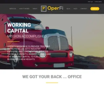 Operfi.com(Transportation Factoring & Consultation Services) Screenshot