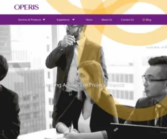 Operis.com(Leading Advisors in Project Finance) Screenshot