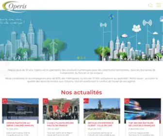 Operis.fr(Spécialiste des solutions numériques pour les collectivités territoriales) Screenshot