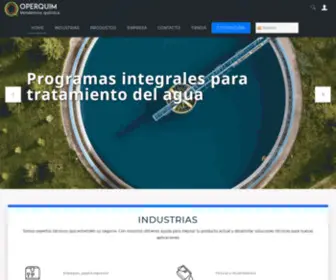 Operquim.com(Distribuidor y experto en plásticos y productos químicos) Screenshot