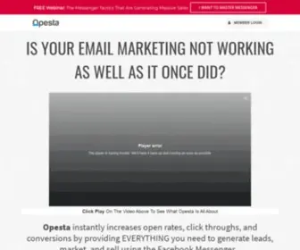 Opesta.com(Facebook Messenger Marketing Automation) Screenshot
