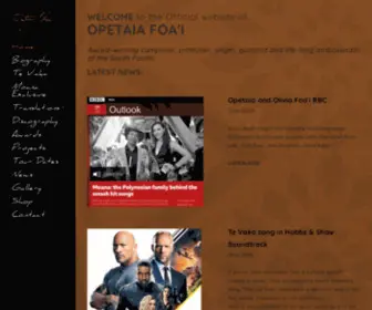 Opetaiafoai.com(Opetaia Foa'i) Screenshot