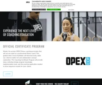 Opexfit.com(Fitness Coaching Education) Screenshot