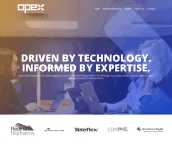 Opextechnologies.com(Trusted Advisor in Technology Transformation) Screenshot