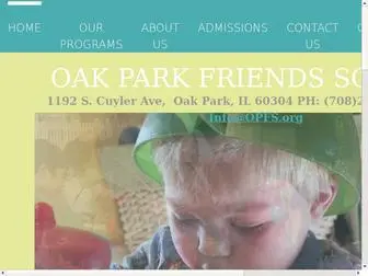 OPFS.org(Oak Park Friends School in Oak Park) Screenshot