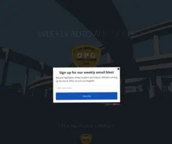 Opgauction.com(Weekly Vehicle Auctions in Los Angeles) Screenshot