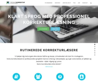 Opgavekorrektur.dk(Korrekturlæsning) Screenshot