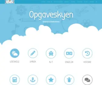 Opgaveskyen.dk(Forside) Screenshot