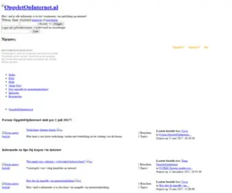 Opgeletopinternet.nl(Forumindex) Screenshot