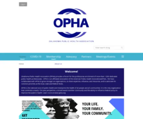 Opha.net(Oklahoma Public Health Assn) Screenshot