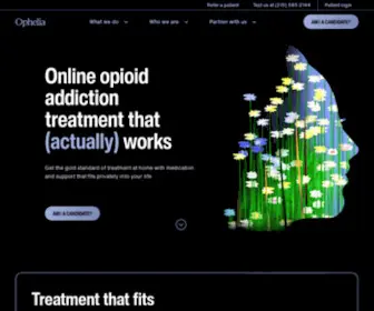 Ophelia.com(Online Treatment for Opioid Addiction & Dependence) Screenshot