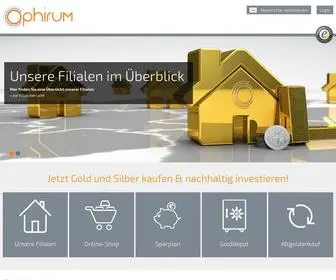 Ophirum.de(Gold kaufen & verkaufen) Screenshot