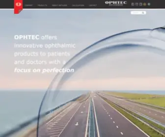 Ophtec.com(OPHTEC BV) Screenshot