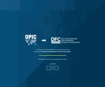 Opic.gov(Overseas Private Investment Corporation) Screenshot