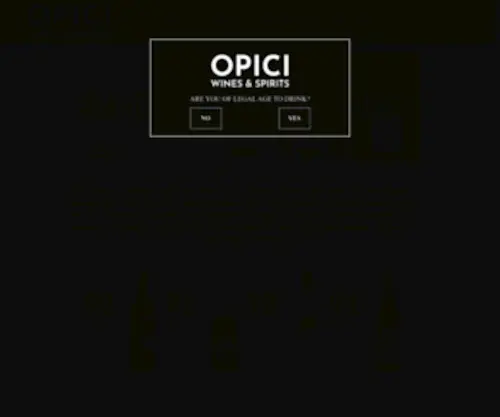 Opiciwines.com(A sure thing since 1934) Screenshot
