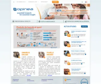 Opinea.com(Etudes marketing ad hoc) Screenshot