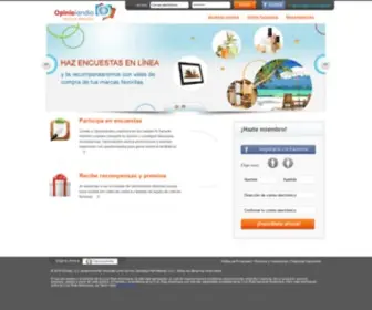 Opiniolandia.com.mx(Encuestas en línea) Screenshot