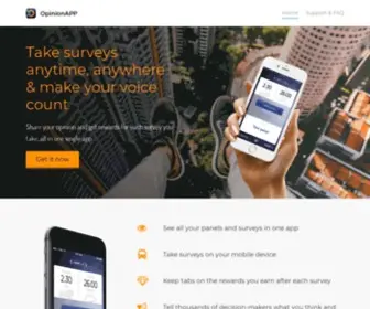Opinionapp.mobi(Surveys on your mobile device) Screenshot