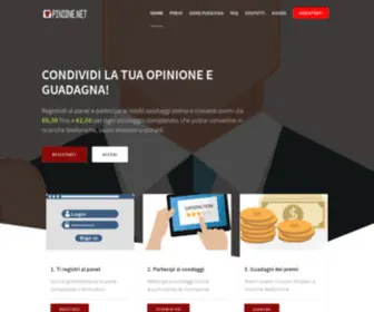 Opinione.net(Sondaggi pagati online) Screenshot