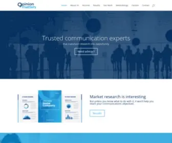 Opinionmatters.com(Trusted communication experts) Screenshot