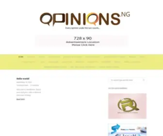 Opinions.ng(Nigeria's Leading Opinion Hub) Screenshot