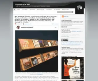 Opinionsofawolf.com(Opinions of a Wolf) Screenshot
