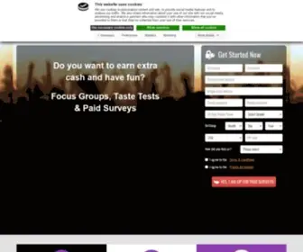 Opinionwizard.com(Paid Survey Registration by Precision Research) Screenshot