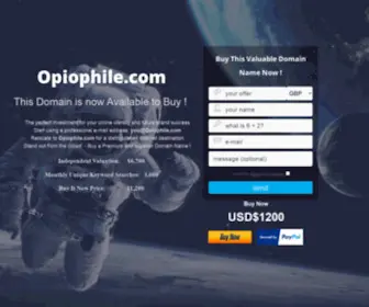 Opiophile.com(Opiate) Screenshot