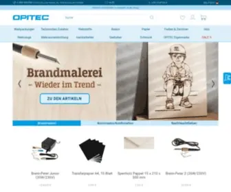Opitec.de(Bastelbedarf im OPITEC Bastelshop g) Screenshot