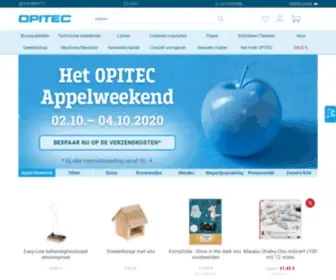 Opitec.nl(OPITEC is uniek techniek beeldende vormgeving schilderen) Screenshot