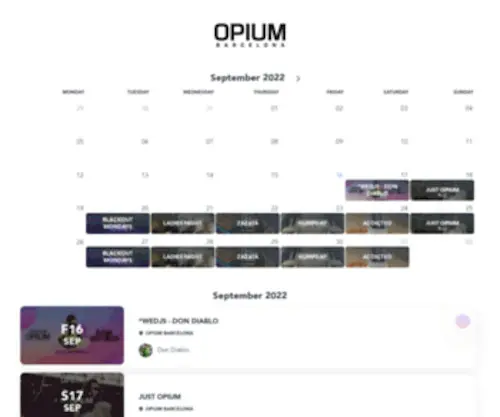 Opiumspringfest.com(Calendar) Screenshot