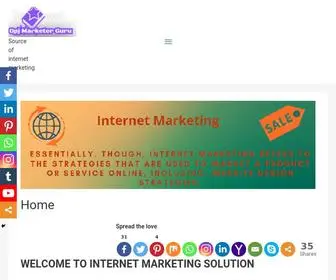 OpjMarketerguru.com(INTERNET MARKETING SOLUTION) Screenshot