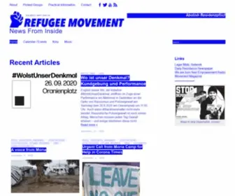 Oplatz.net(Berlin Refugee Movement) Screenshot