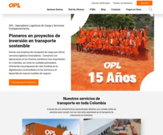 Oplcarga.com(Pioneros en transporte sostenible en Colombia) Screenshot