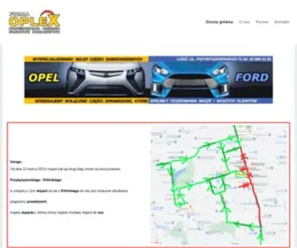 Oplex.pl(Sprzedaż części do samochodów marki Opel i Ford) Screenshot