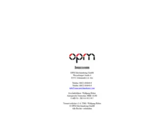 OPM-Shop.com(OPM Merchandising GmbH) Screenshot