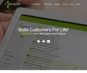 Opmetrix.com(Opmetrix customer relationship management (crm)) Screenshot