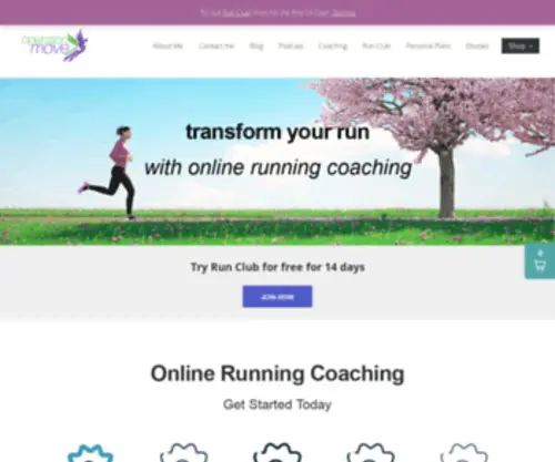 Opmove.com(Online Running Coaching with Operation Move) Screenshot
