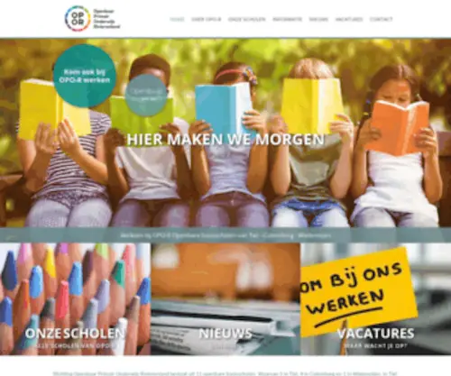 Opo-R.nl(Stichting Openbaar Primair Onderwijs Rivierenland) Screenshot